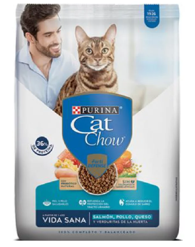 CAT CHOW VIDA SANA PREBIOTICOS 3KG