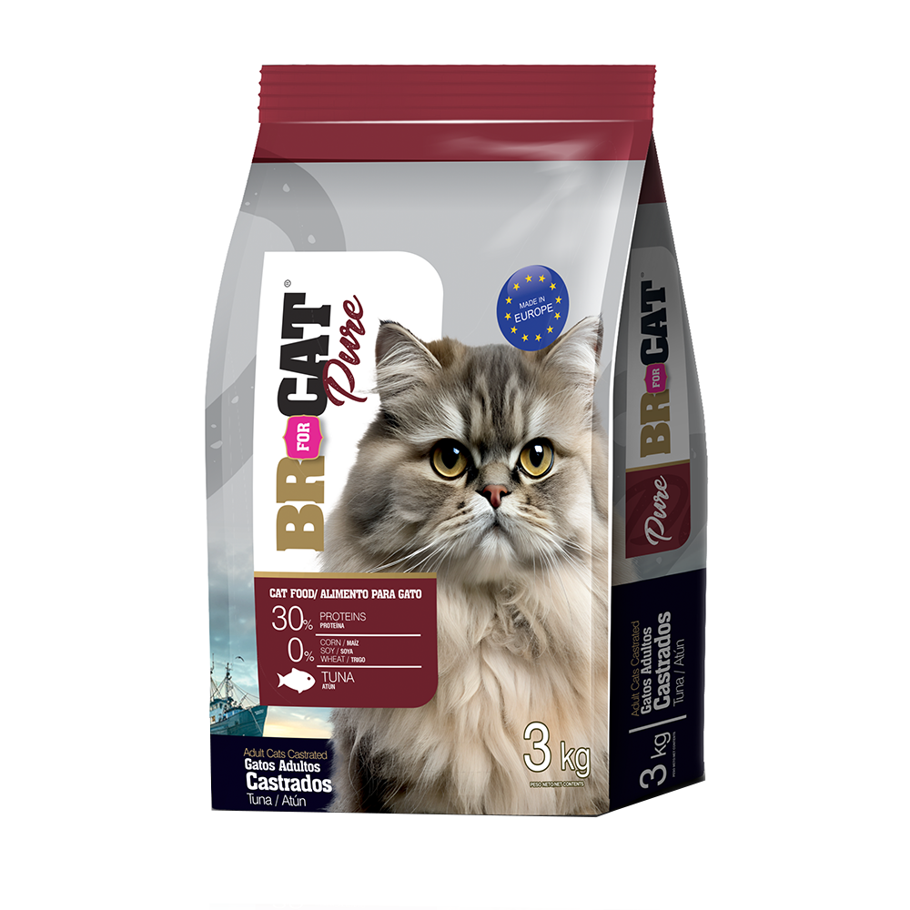 BR FOR CAT PURE ADULTO CASTRADO ATUN *3 KG