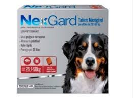NEXGARD CHEWABLE 25-50 KG (XL) ROJO