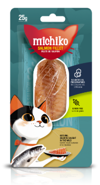 MICHIKO FILETE DE SALMON NATURAL * 25 GR