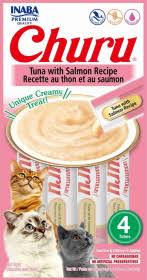 CHURU TUNA WITH SALMON RECIPE / BOLSA * 4 UNIDADES * 14 GR ( ROSADAS)
