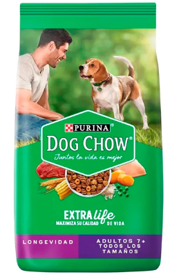 DOG CHOW LONGEVIDAD ADULTOS +7 TODOS LOS TAMAÑOS 2KG