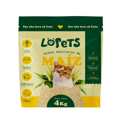 ARENA DE MAIZ LOPETS 10KG