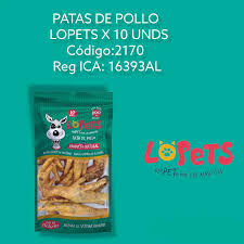PATAS DE POLLO LOPETS X 10 UNDS