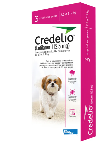 CREDELIO 112,5MG ROSADO 2,5 - 5,5KG