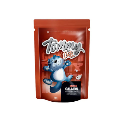 Snack Tommy Cat Nuggets Salmon - bocados salmon 75g (vinotinto)