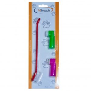 SET CEPILLO MASCOTA 3PCS