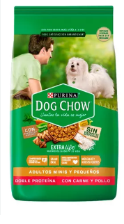 DOG CHOW SIN COLOR ADULTOS MINIS Y PEQUEÑOS 8 Kg