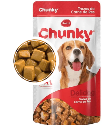 CHUNKY DELIDOG POUCH CARNE 250GR