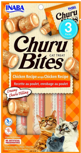 CHURU BITES CHICKEN RECIPE CHICKEN WRAPS RECIPE / BOLSA 3 UND 10 GR ( NARANJA)