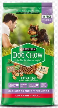 DOG CHOW CACHORROS MINIS PEQUEÑOS CARNE POLLO 2KG