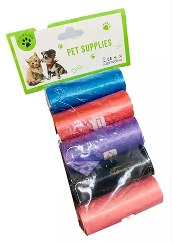 BOLSAS MASCOTAS 5 PIEZAS