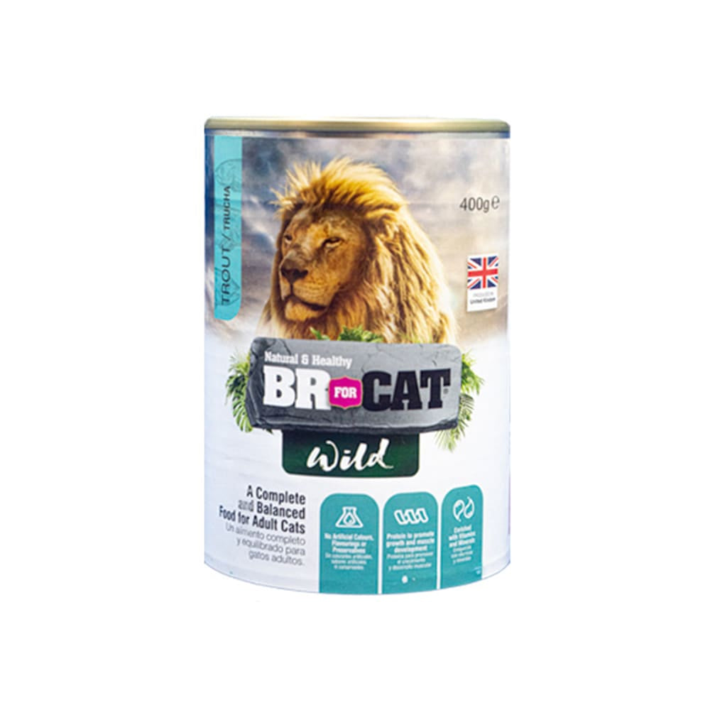 LATA BR FOR CAT WILD TRUCHA 400GR