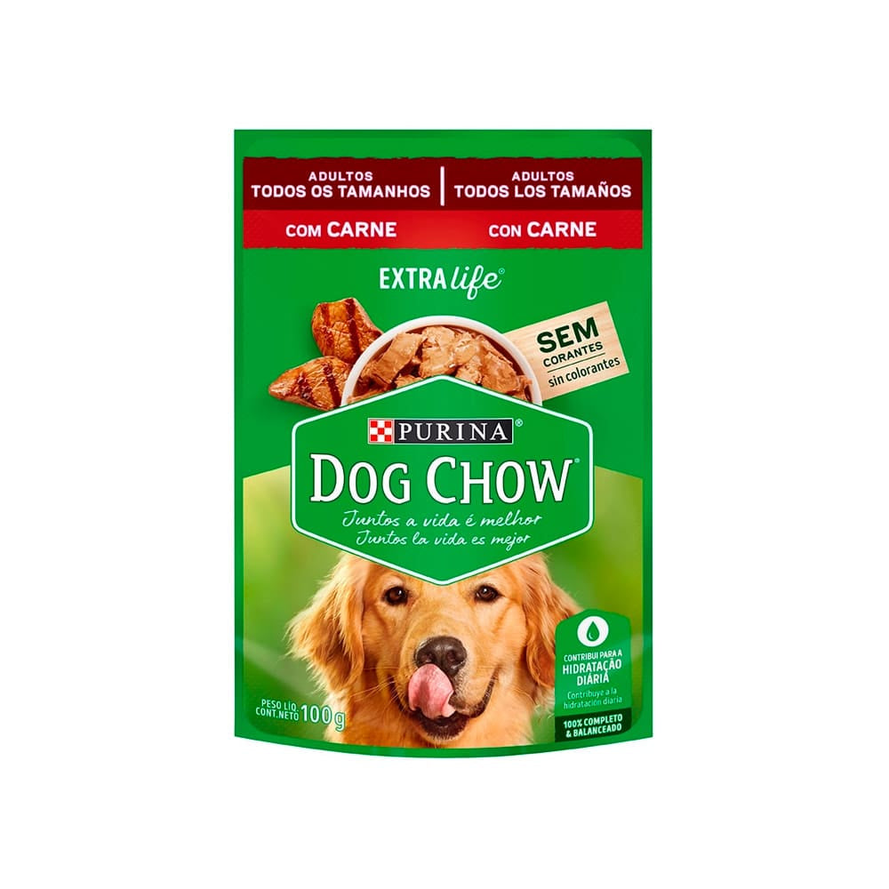 DOG CHOW ADULTOS TODOS LOS TAMAÑOS CARNE 100 GR