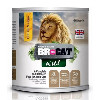 LATA BR FOR CAT WILD CHIKEN(POLLO)X400GR