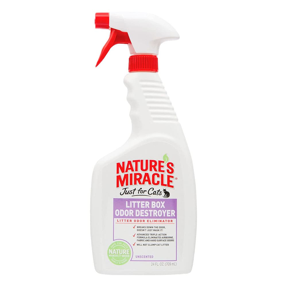 NATURE MIRACLE GATO DESTRUCTOR DE OLORES CAJA ARENA SIN PERFUME 24 Oz