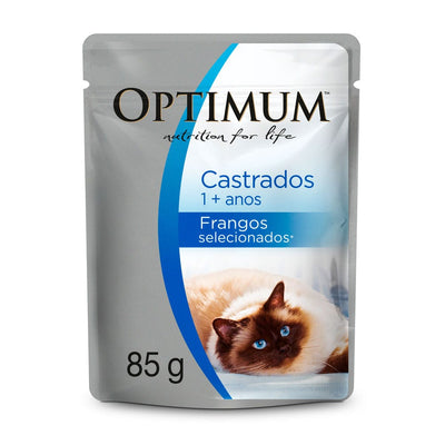 OPTIMUM POUCH GATO CASTRAD POLLO 85G