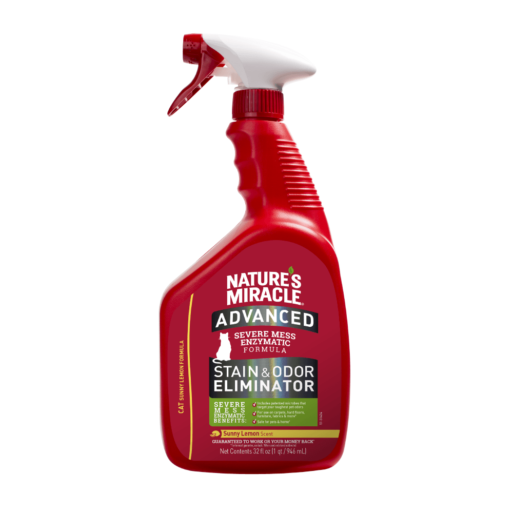 NATURE MIRACLE GATO ELIMINADOR DE MANCHAS Y OLORES ADVANCE 32 OZ