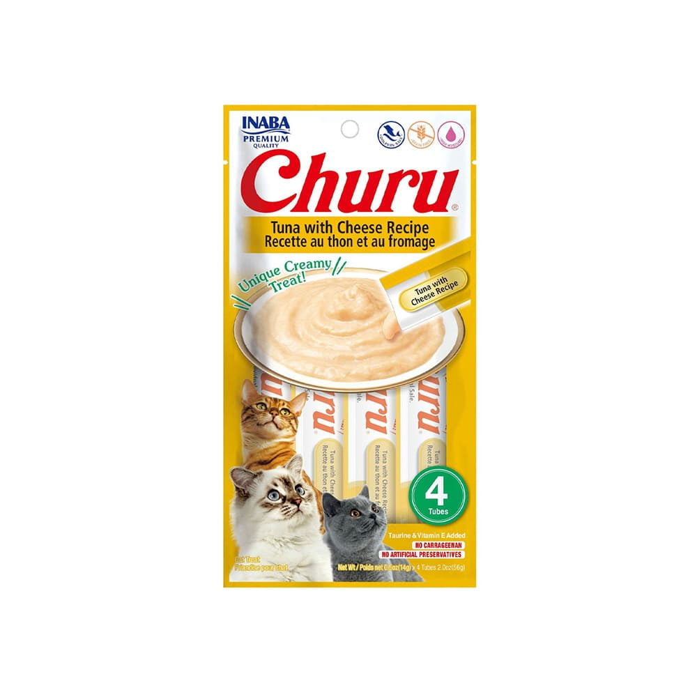 CHURU 4 PÍEZAS TUNA & BONITO AMARILLO Q
