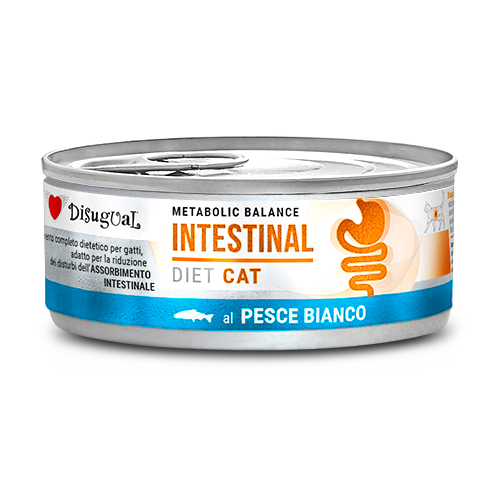 DISUGUAL INTESTINAL GATO PESCADO BLANCO LATA 85 GRAMOS