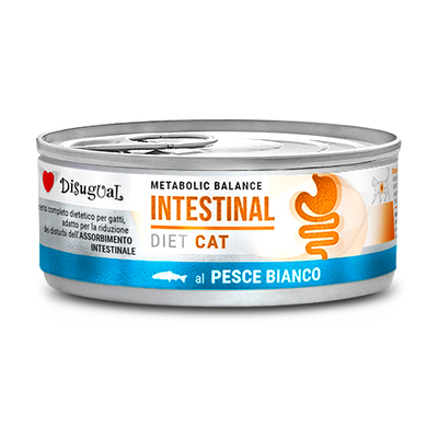 DISUGUAL INTESTINAL GATO PESCADO BLANCO LATA 85 GRAMOS