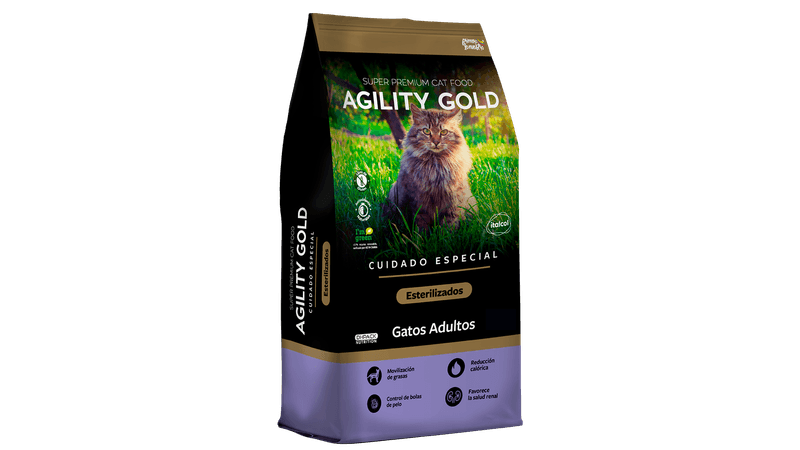 AGILITY GOLD GATOS ESTERILIZADOS X 3 KG