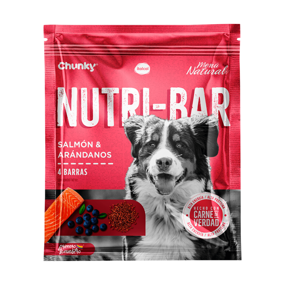 NUTRI BAR SALMON Y ARANDANOS X 150 GR