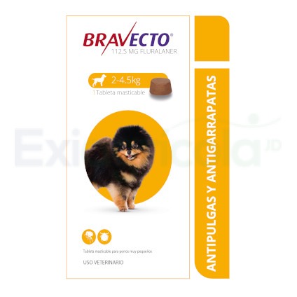 BRAVECTO 112.5MG (2-4KG) AMARILLO