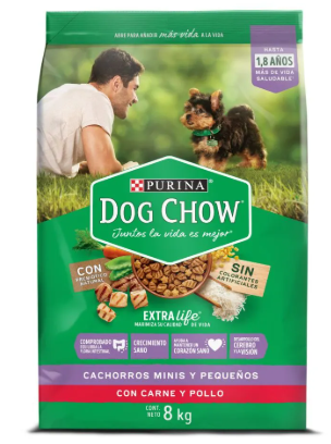 DOG CHOW CACHORROS MINIS PEQUEÑOS 8KG