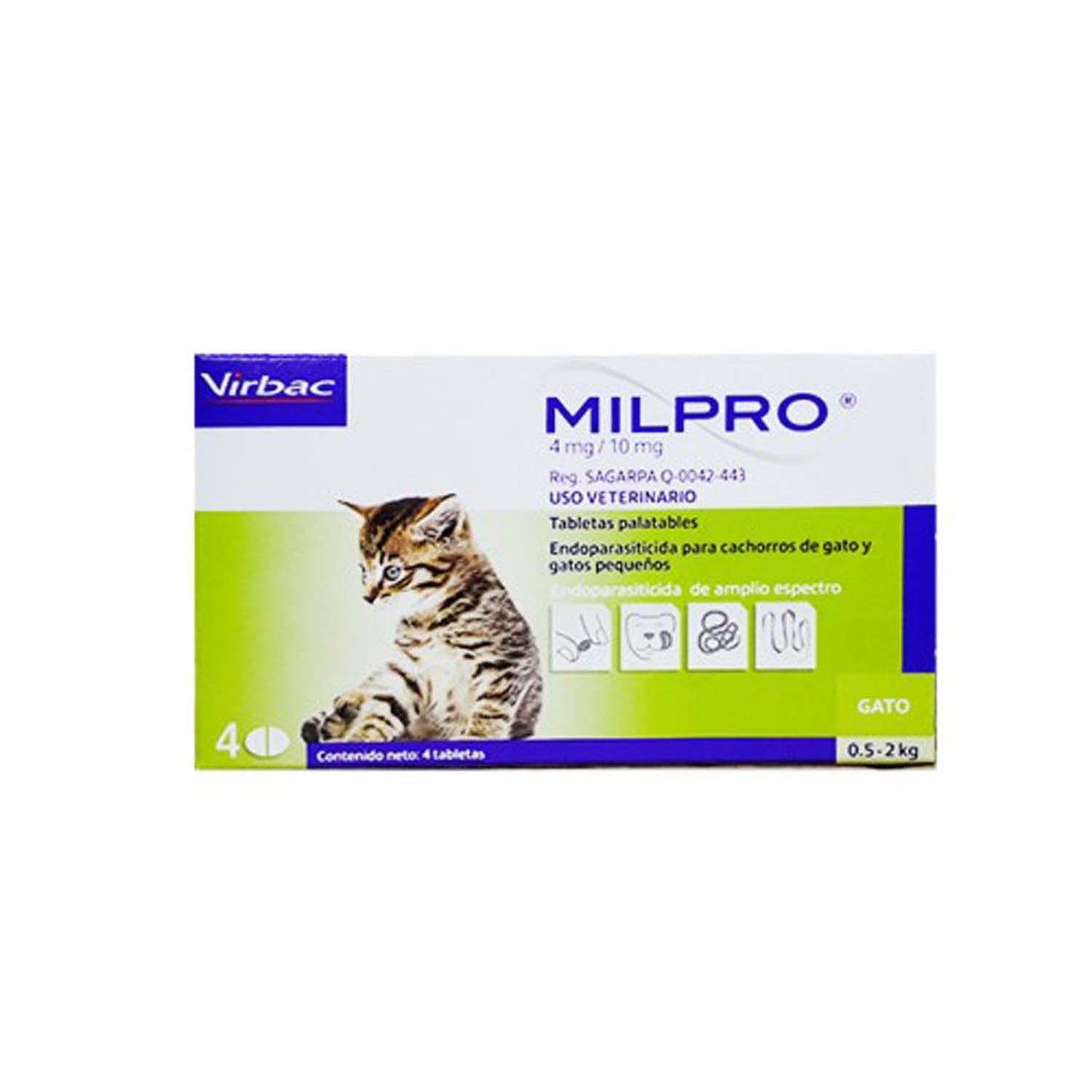 MILPRO 0,5-2KG 4MG 1TABLETA