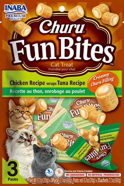 CHURU FUN BITES CHICKEN RECIPE TUNA R X 3 UNDS