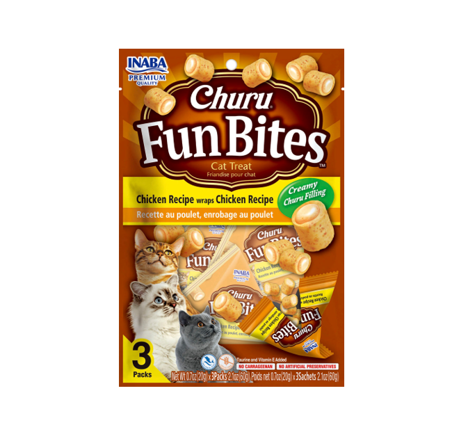 DOG CHURU FUN BITES CHICKEN RECIPE CHEESE 6 UNDS